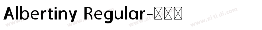 Albertiny Regular字体转换